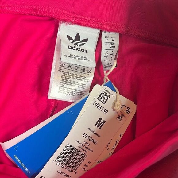 ADIDAS ORIGINALS ESSENTIAL tight fit mid rise EVERYDAY LEGGINGS NWT Women Med - Picture 5 of 7